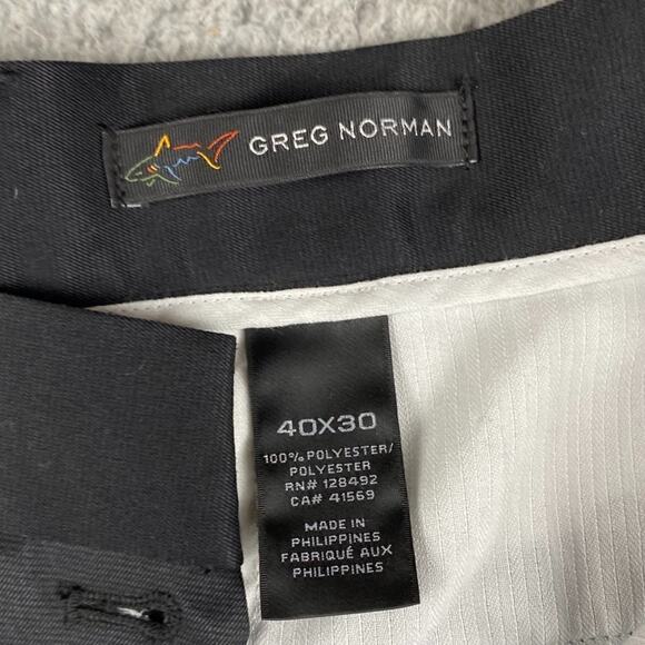 Greg Norman Luxe Performance Trouser Pants Men's 40x30 Black New - Picture 4 of 13